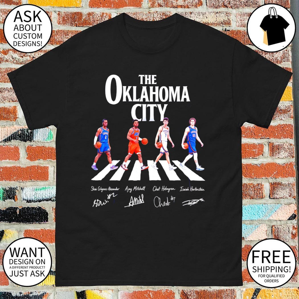Shai Gilgeous-Alexander Chet Holmgren The Oklahoma City Thunder Basketball Abbey Road signature shirt