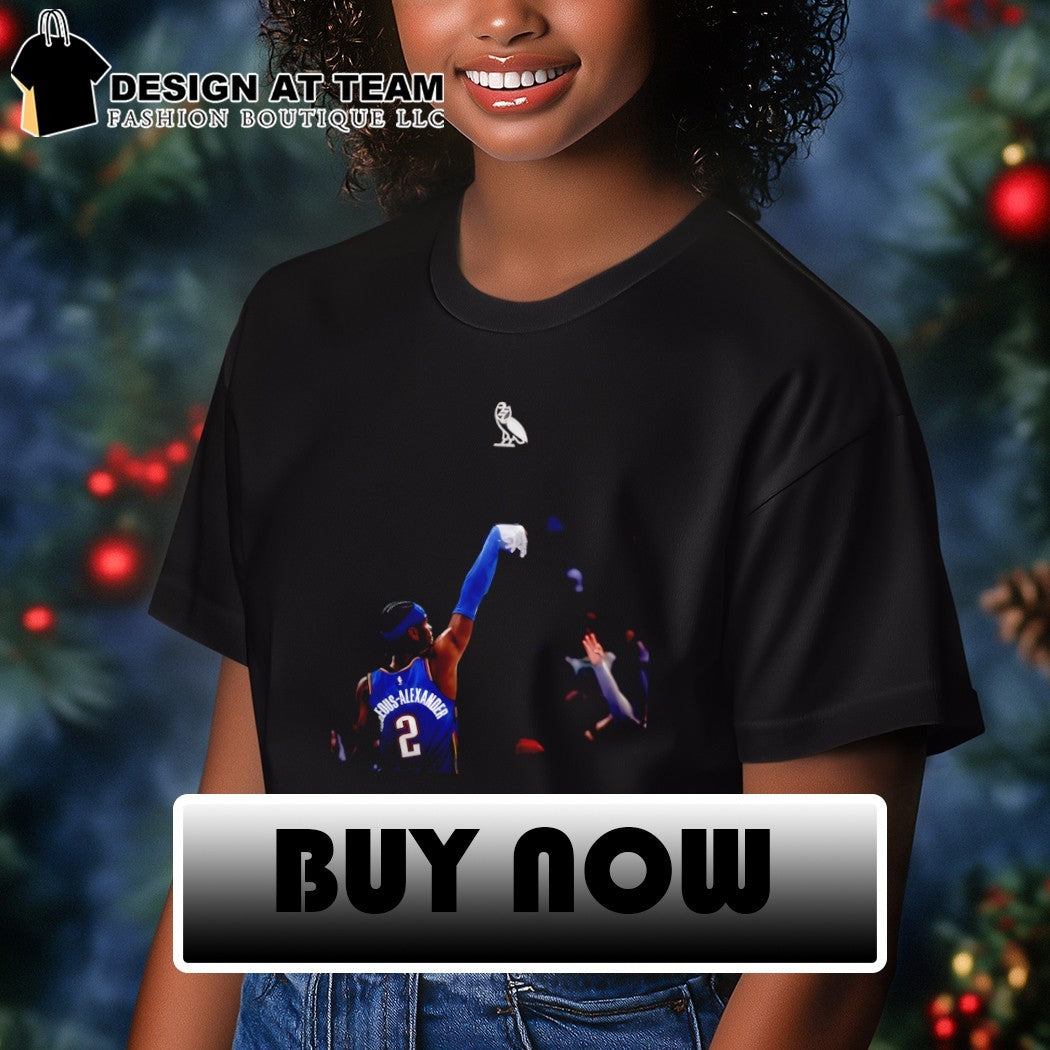 Shai Gilgeous Alexander OKC Thunder x Drake Iceman Diamond glove shirt