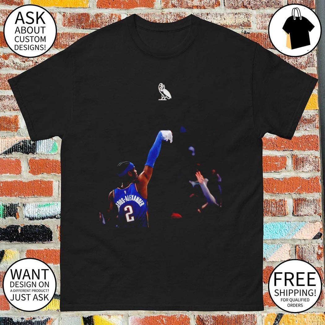 Shai Gilgeous Alexander OKC Thunder x Drake Iceman Diamond glove shirt