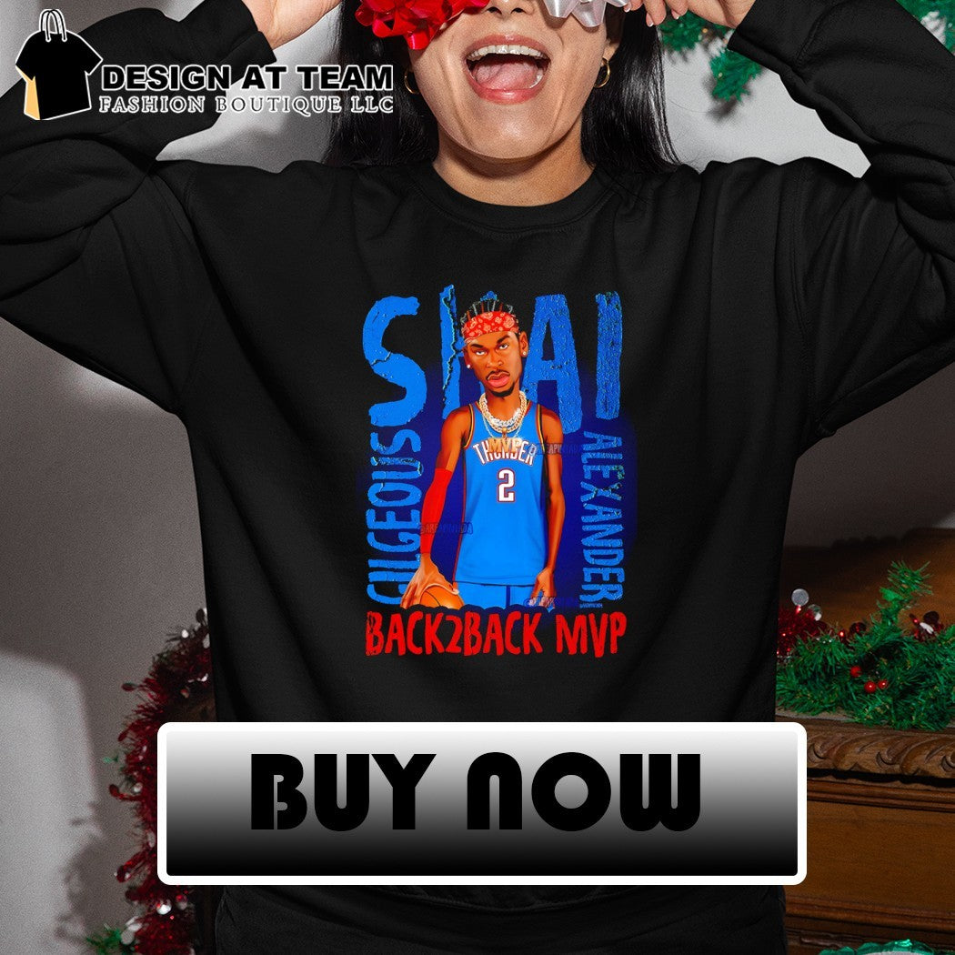 Shai Gilgeous-Alexander Oklahoma City Thunder Back 2 Back MVP 2026 shirt
