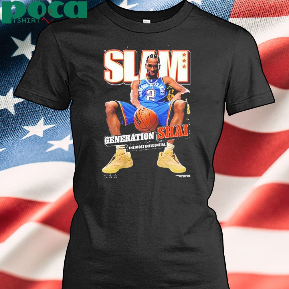 Shai Gilgeous Alexander Oklahoma City Thunder Slam February March 2025 Shirt
