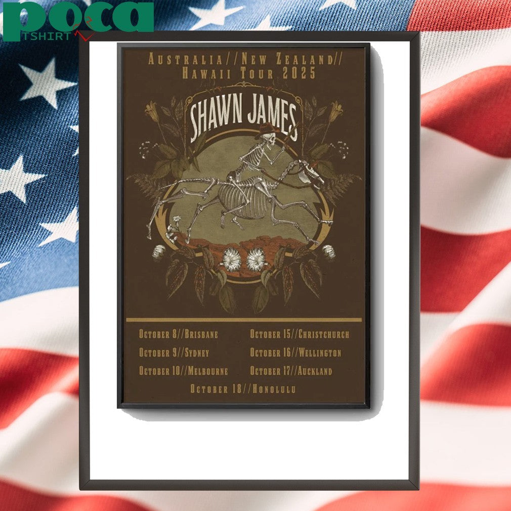 Shawn James October 2025 Tour Poster shirt