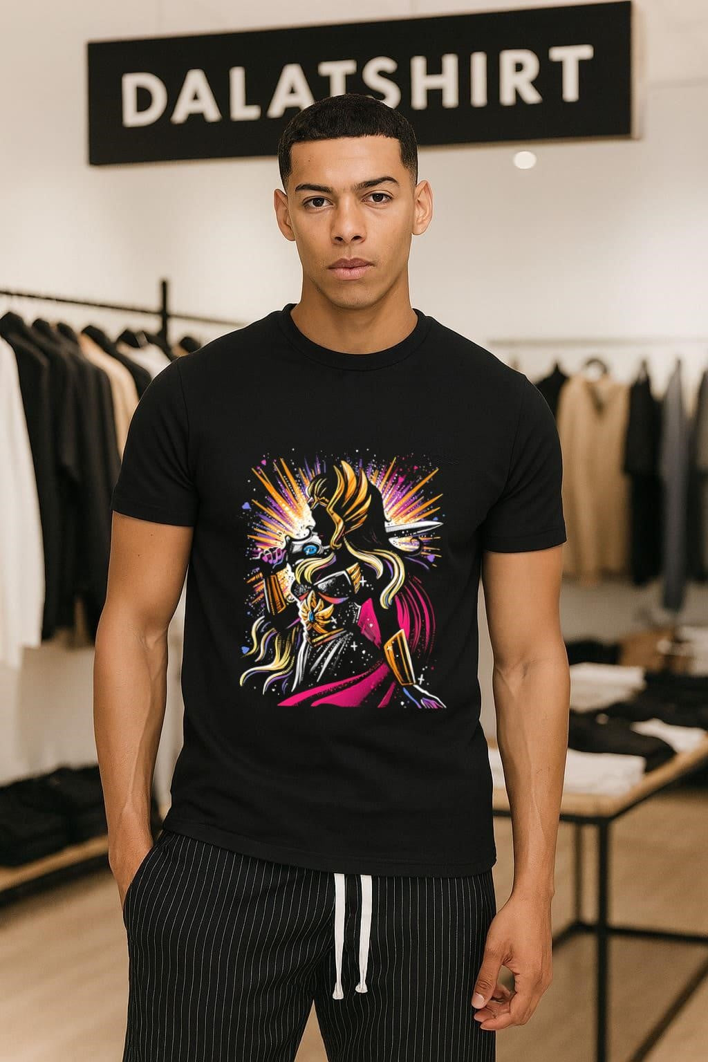 She-Ra Princess of Power silhouette with glowing sword shirt