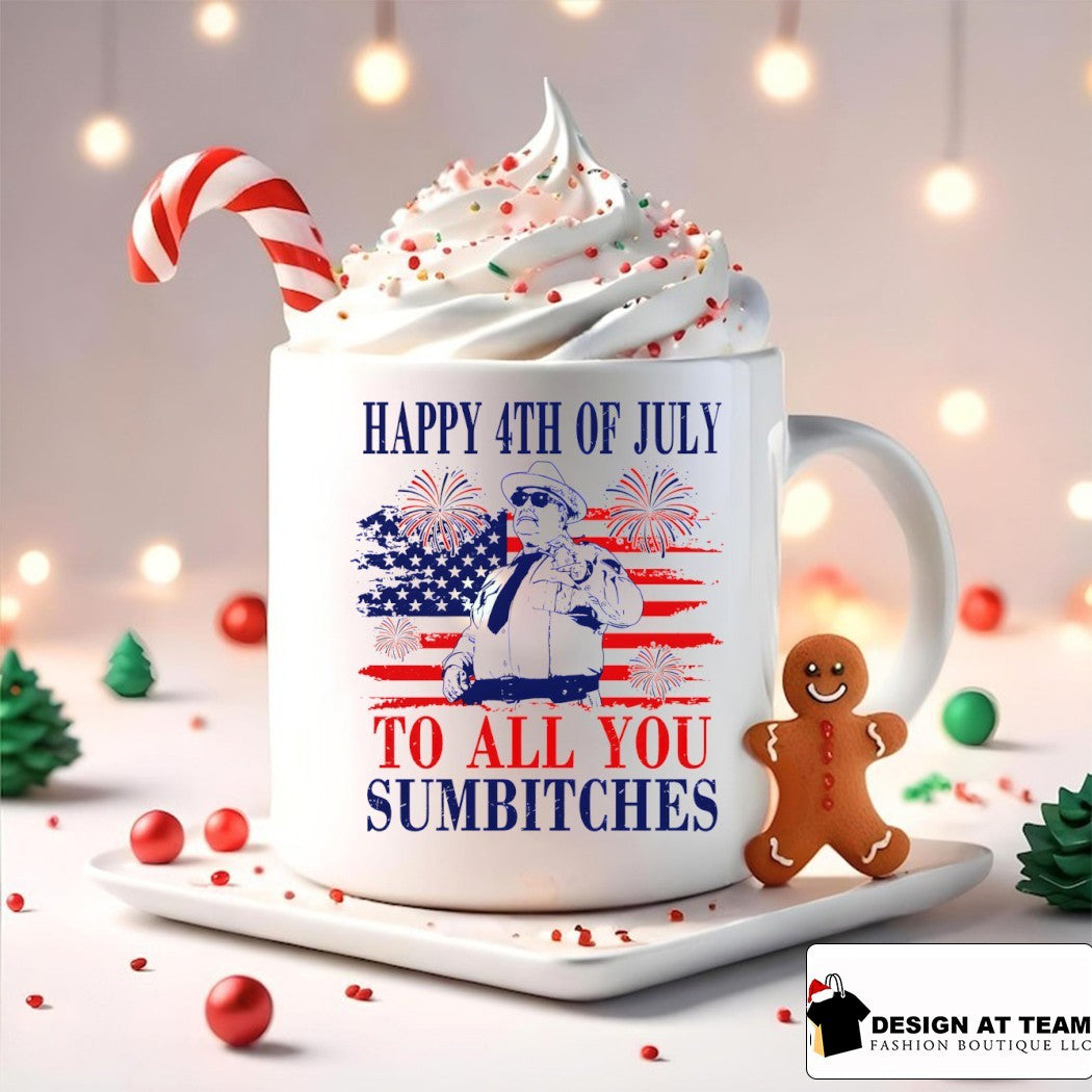 Sheriff Buford Pusser Happy 4th of July to all you sumbitches shirt