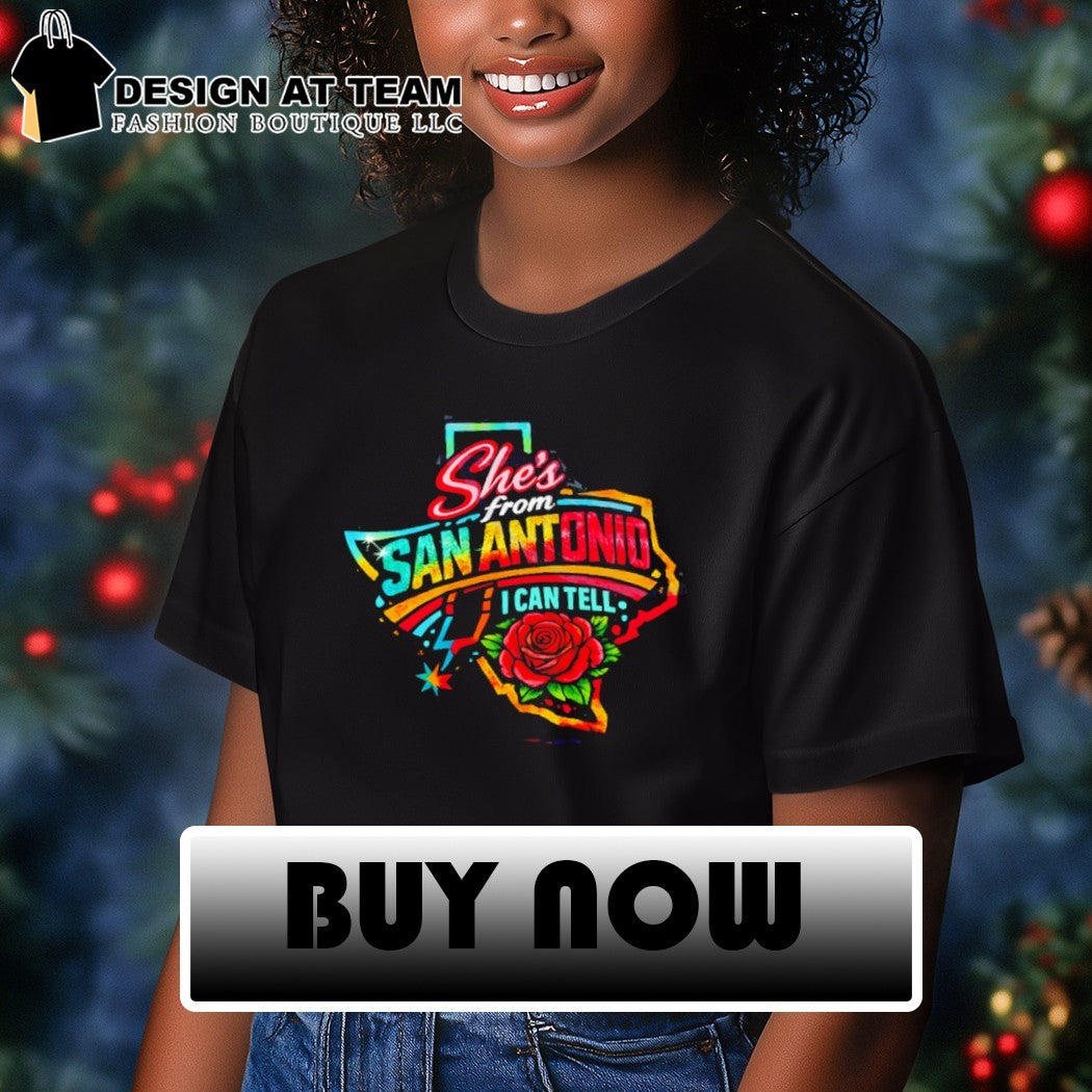 She’s From San Antonio I can tell Spurs basketball inspired shirt