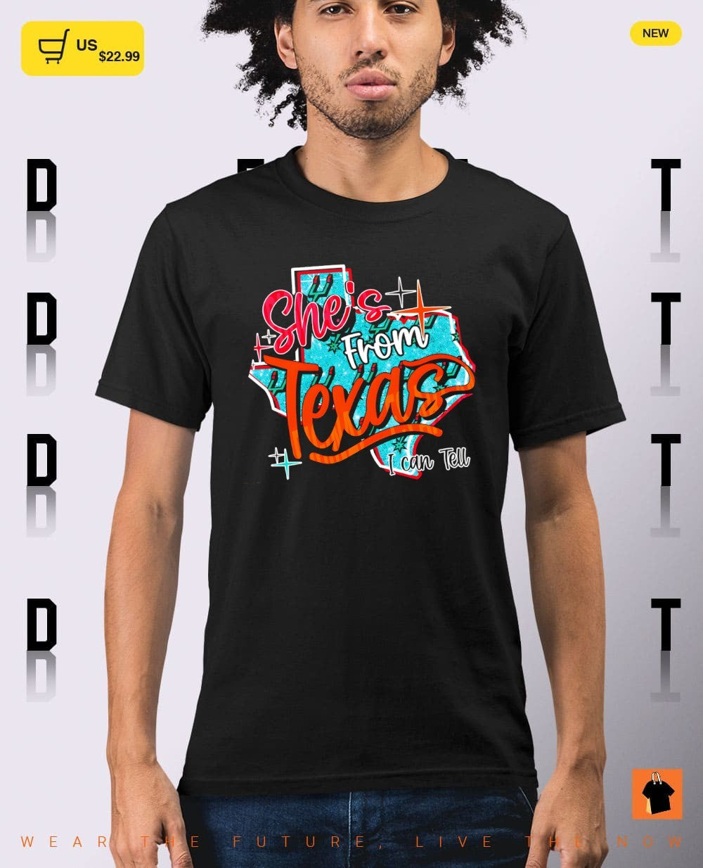 She’s from Texas I can tell San Antonio Spurs Basketball Texas Map shirt