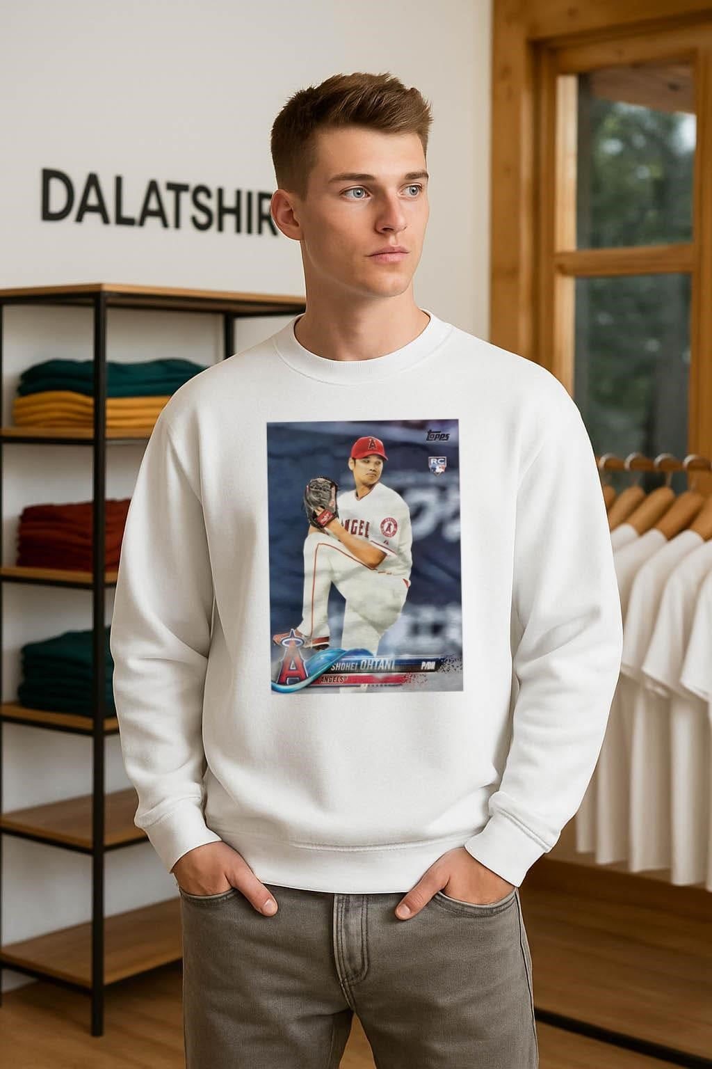 Shohei Ohtani Angels Baseball Rookie Card Graphic shirt