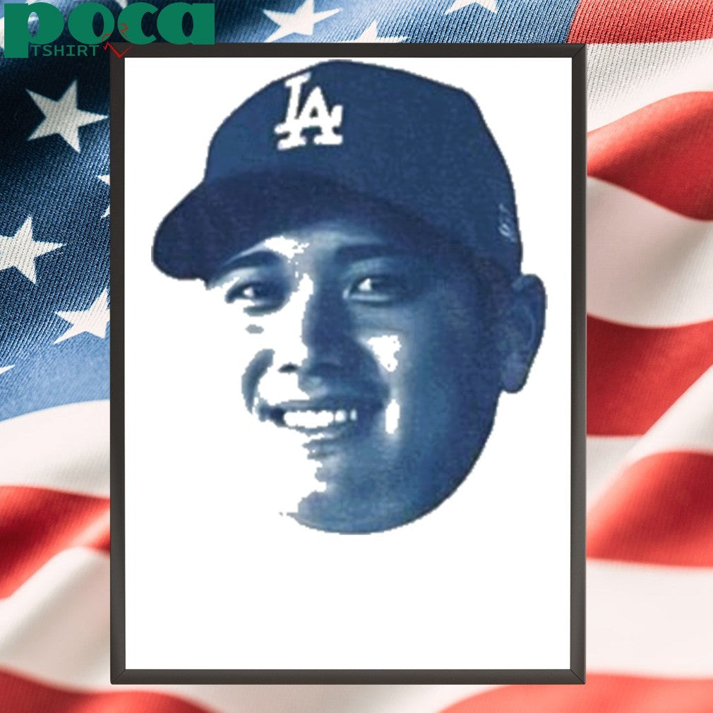Shohei Ohtani big face Los Angeles Dodgers MLB Baseball vintage shirt
