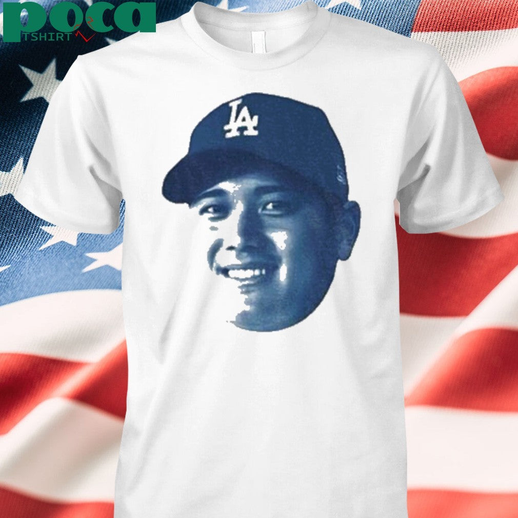 Shohei Ohtani big face Los Angeles Dodgers MLB Baseball vintage shirt