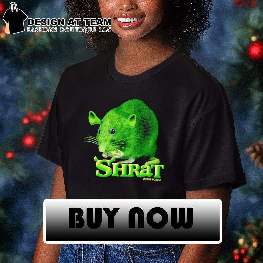 Shrek rat green rodent hybrid Shrat chaos potato character meme shirt
