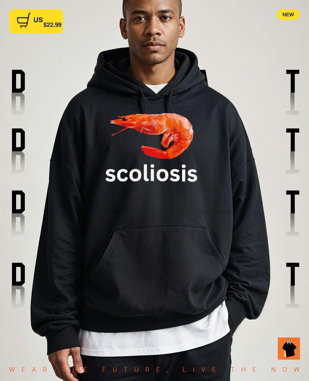 Shrimp scoliosis meme shirt