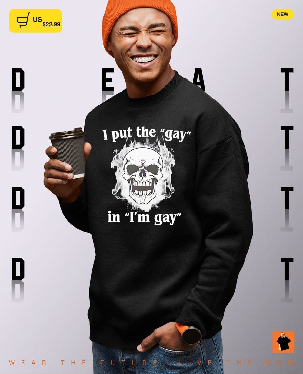 Skeleton I put the gay in I’m gay shirt