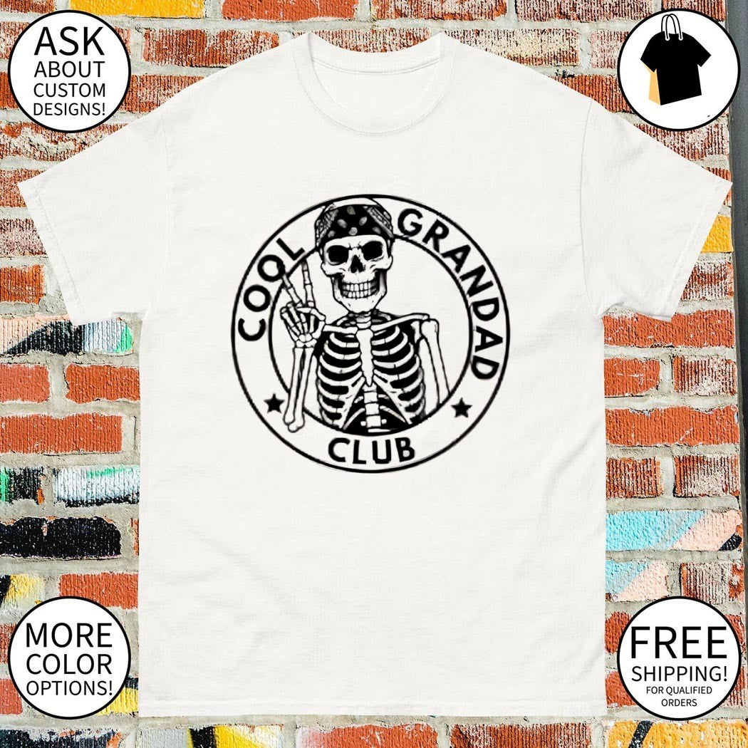 Skeleton cool grandad Present for Dad Father’s Day shirt