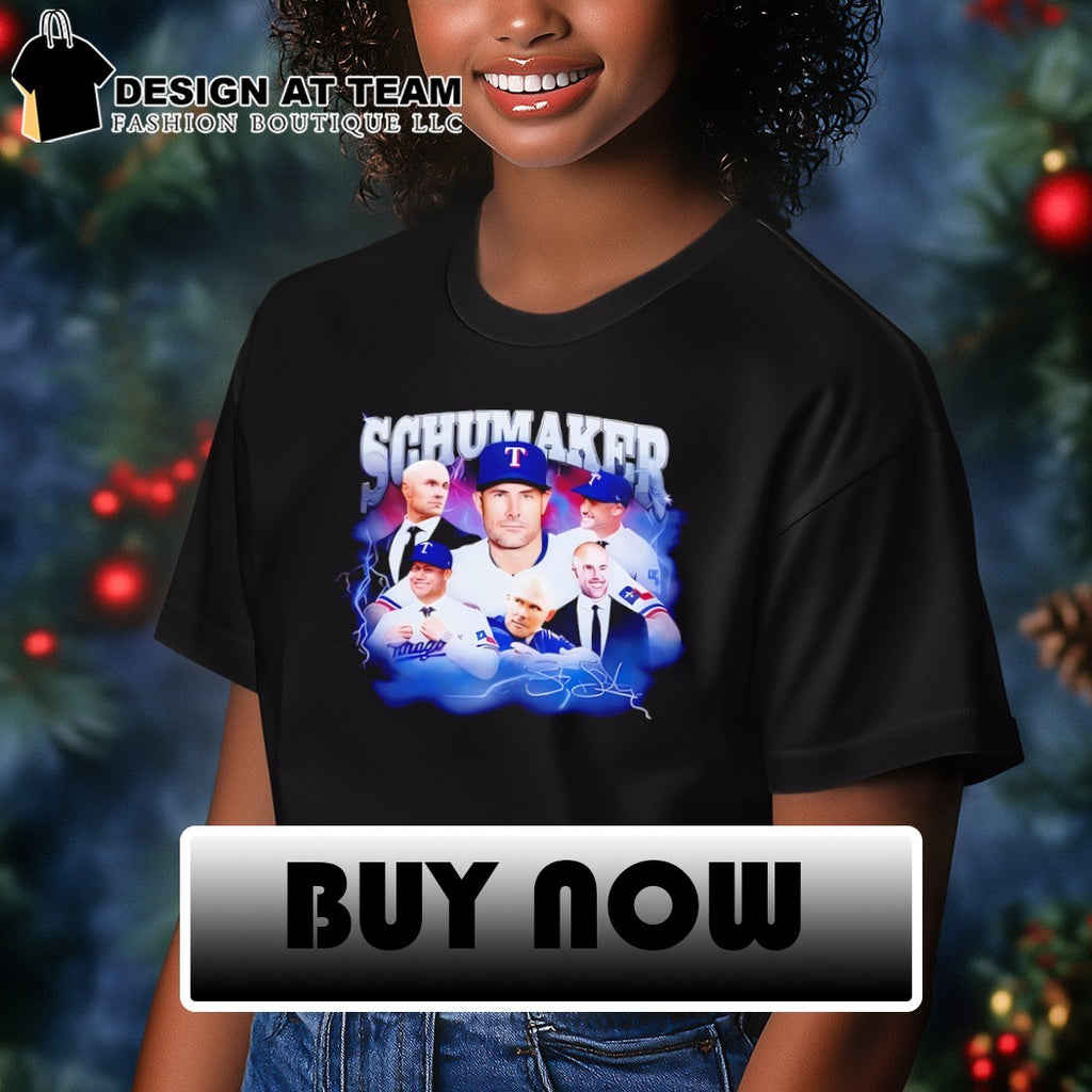 Skip Schumaker Texas Rangers baseball player collage tribute memorabilia shirt