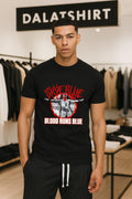 Skye Blue Blood Runs Blue Death Metal Wrestling shirt
