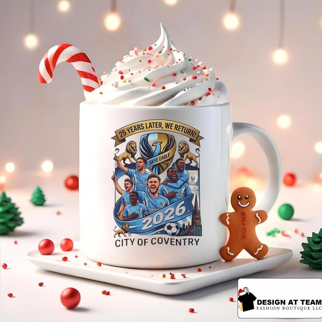 Skye Eagle Coventry City of coventry Back to Premier League 25 Years Later We Return shirt