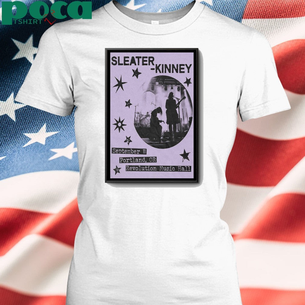 Sleater Kinney Portland OR Sept 11 2025 Poster shirt