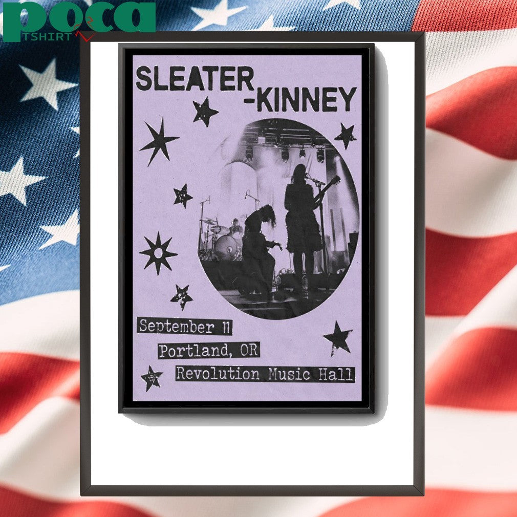 Sleater Kinney Portland OR Sept 11 2025 Poster shirt