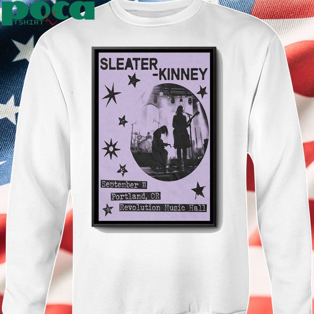 Sleater Kinney Portland OR Sept 11 2025 Poster shirt