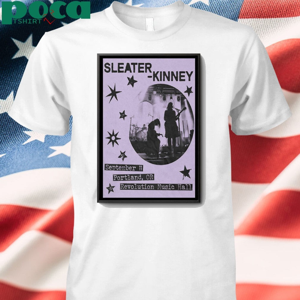 Sleater Kinney Portland OR Sept 11 2025 Poster shirt
