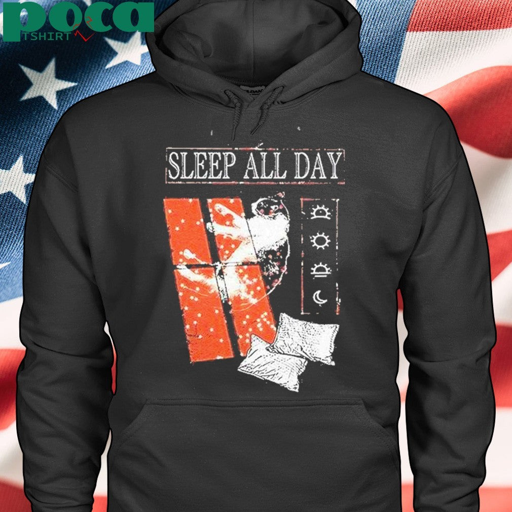 Sleep All Day Take A Cat Nap Shirt