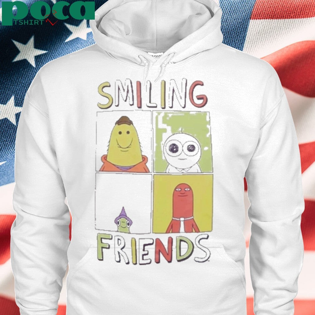 Smiling Friends Character Grid Girls T-Shirt
