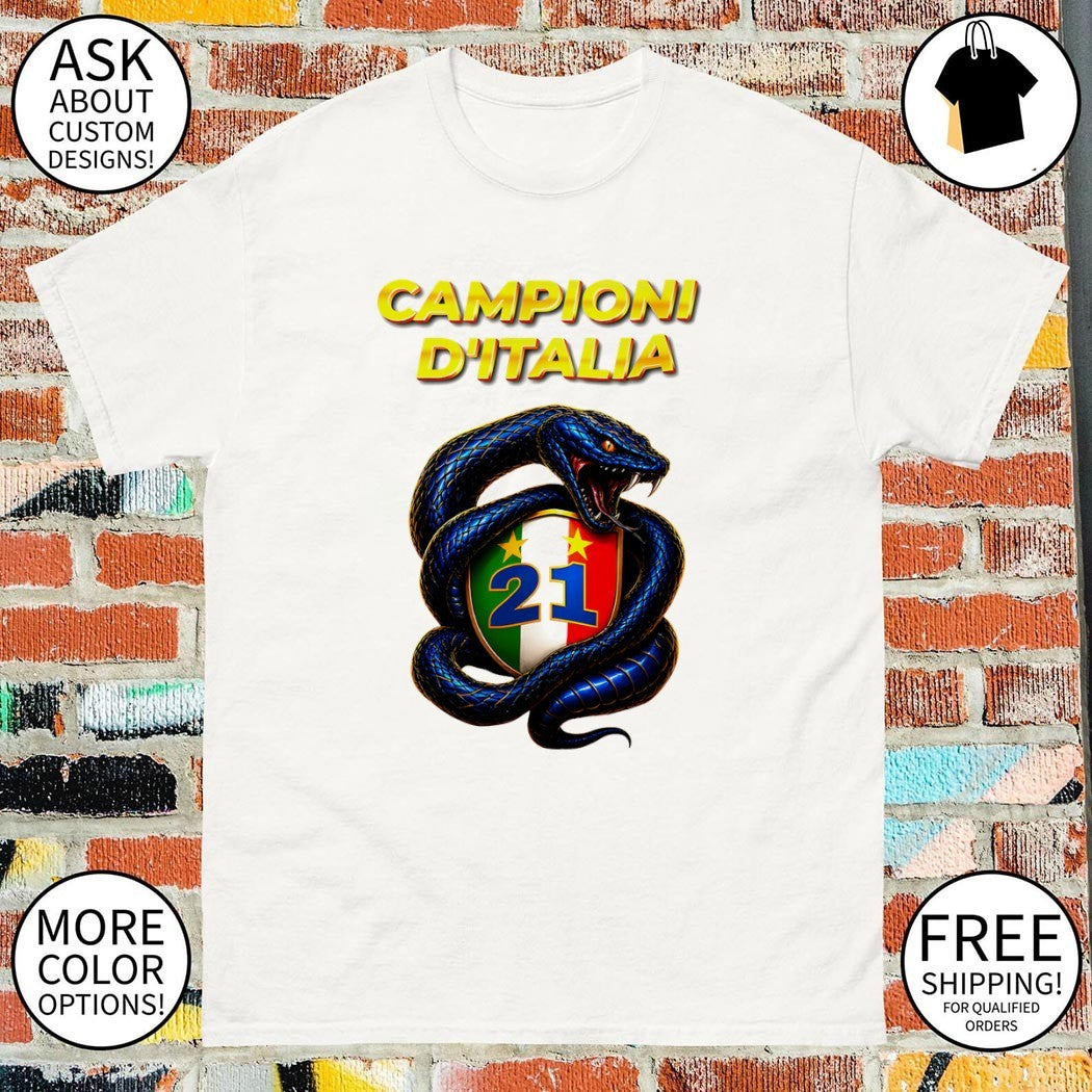 Snake Campioni D’Italia Inter Milan FC Champions 21 Serie A logo 2026 shirt