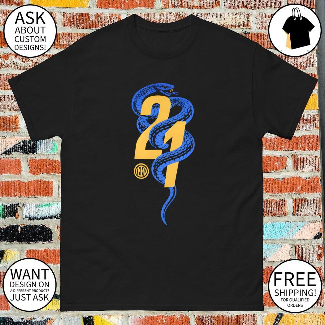 Snake Inter Milan FC All Team 21st Serie A Campioni D’italia 25 26 shirt