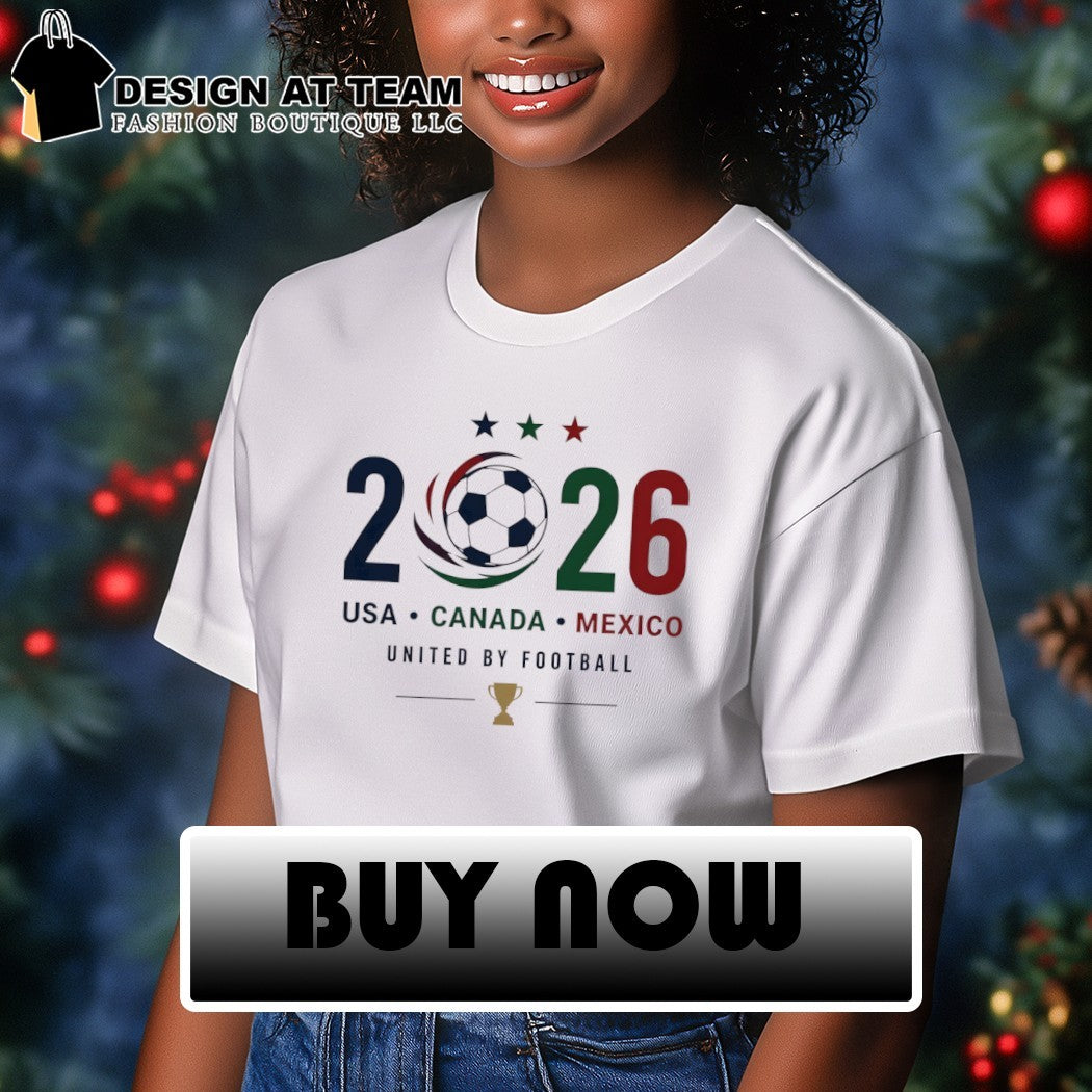 Soccer World Cup 2026 USA Canada Mexico United Football trophy shirt