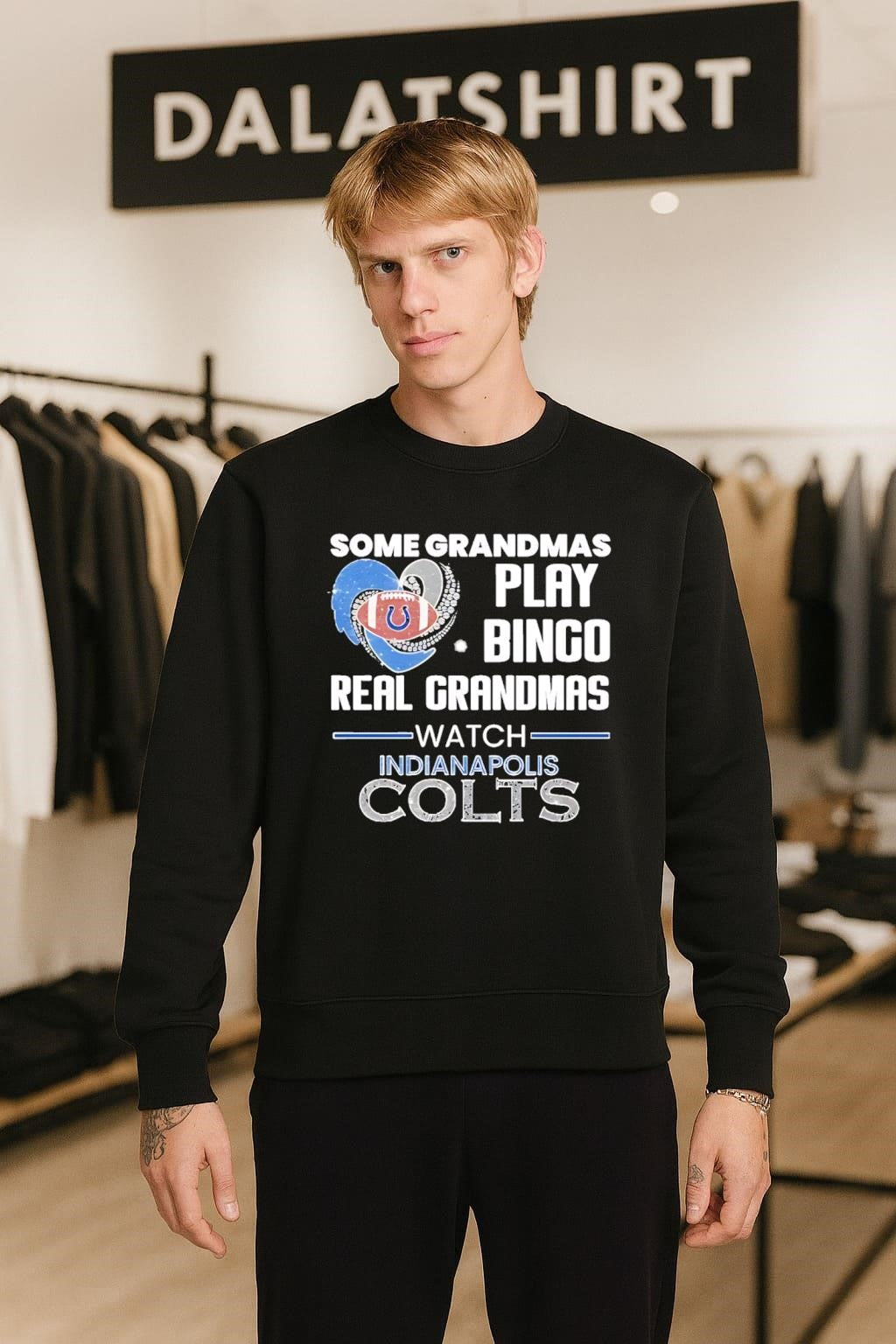 Some Grandmas Play Bingo Real Grandmas Watch Indianapolis Colts shirt