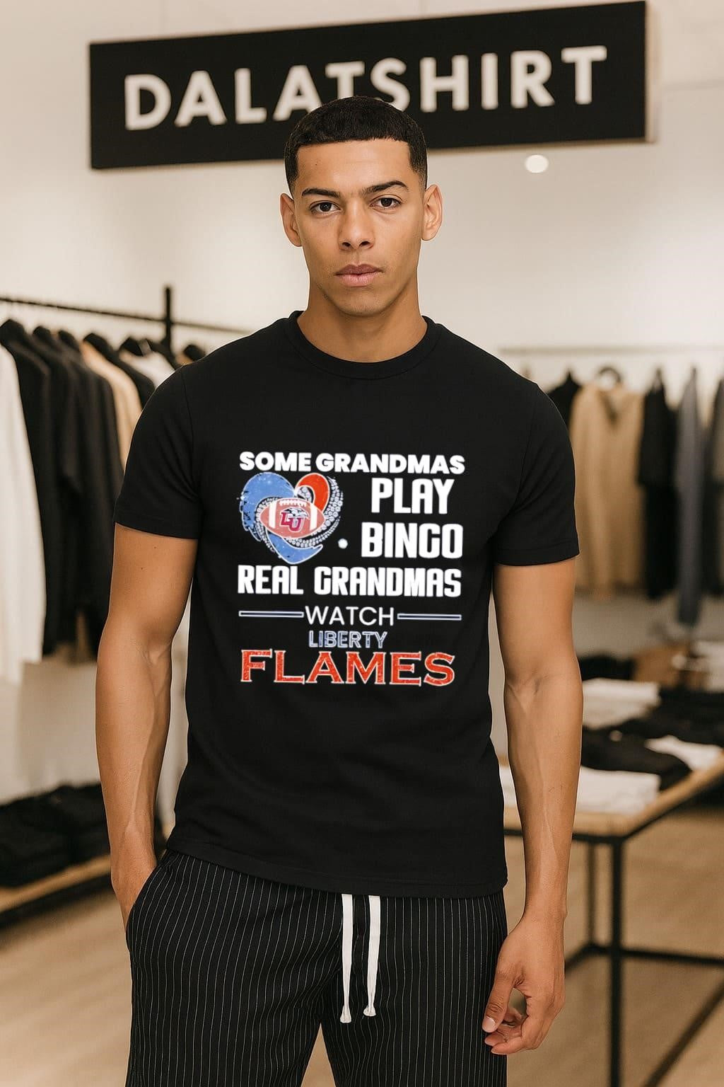 Some Grandmas Play Bingo Real Grandmas Watch Liberty Flames shirt