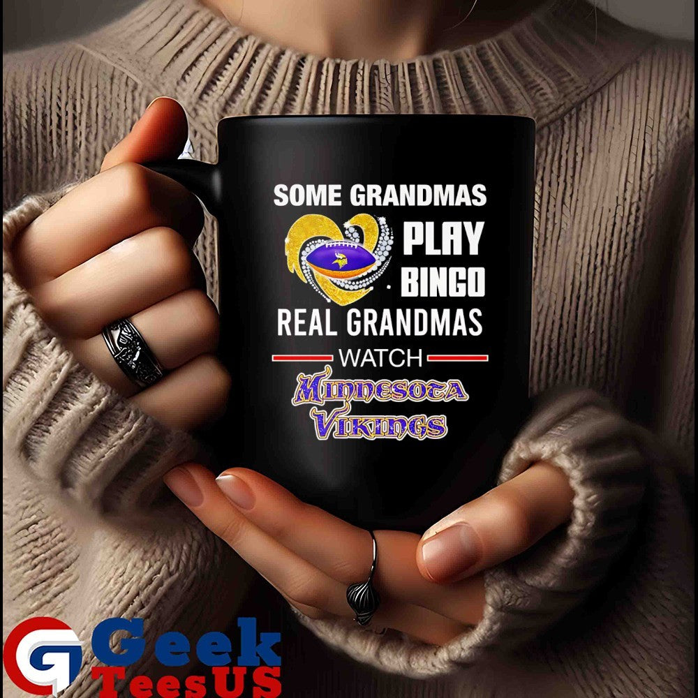 Some grandmas play bingo real grandmas watch Minnesota Vikings 2025 MLB shirt