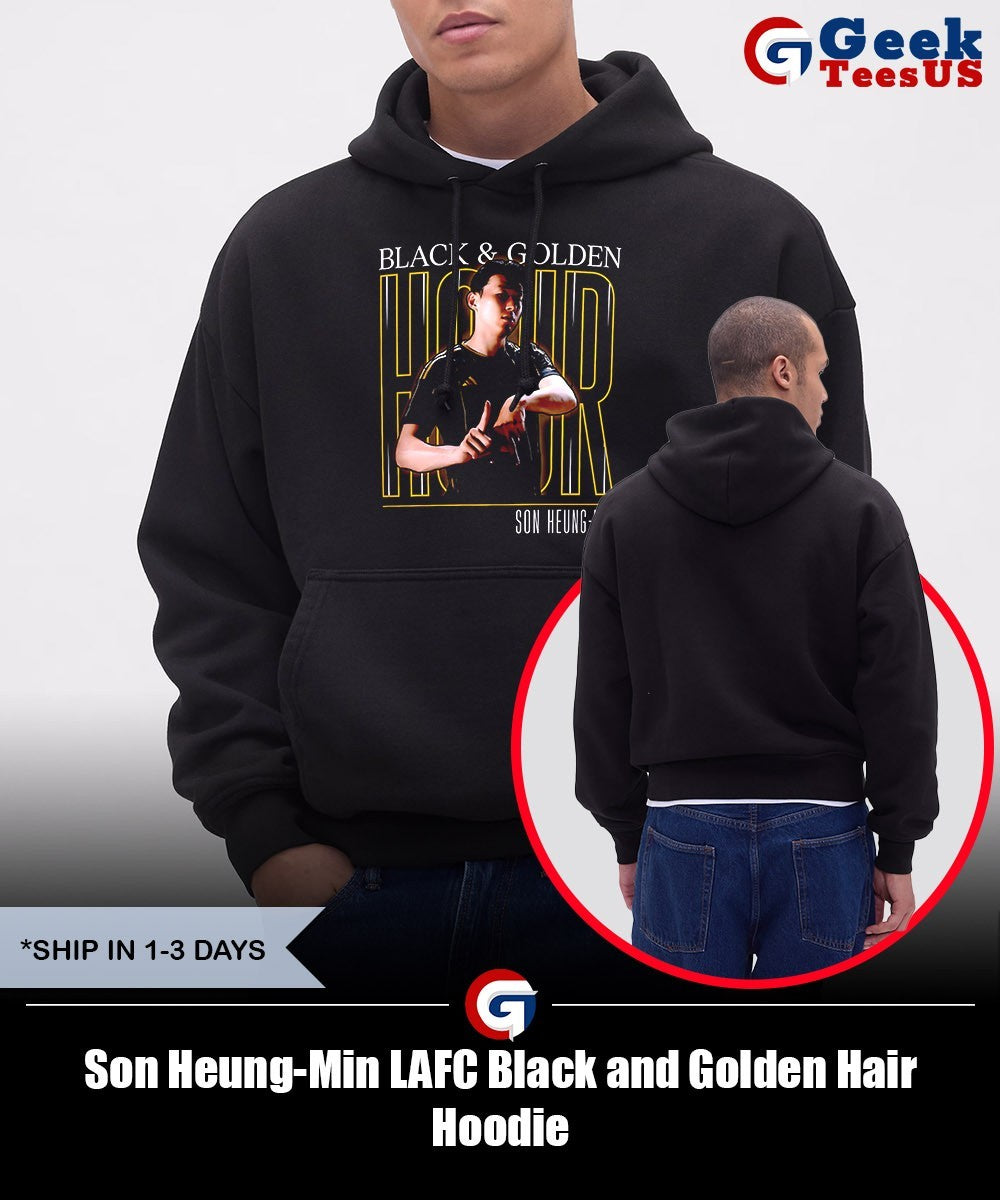 Son Heung-Min LAFC Black and Golden Hair shirt