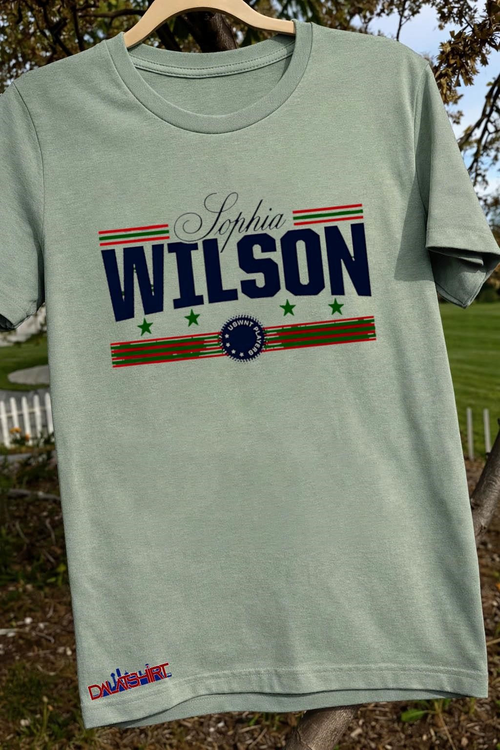 Sophia Wilson USWNT players soccer name design shirt