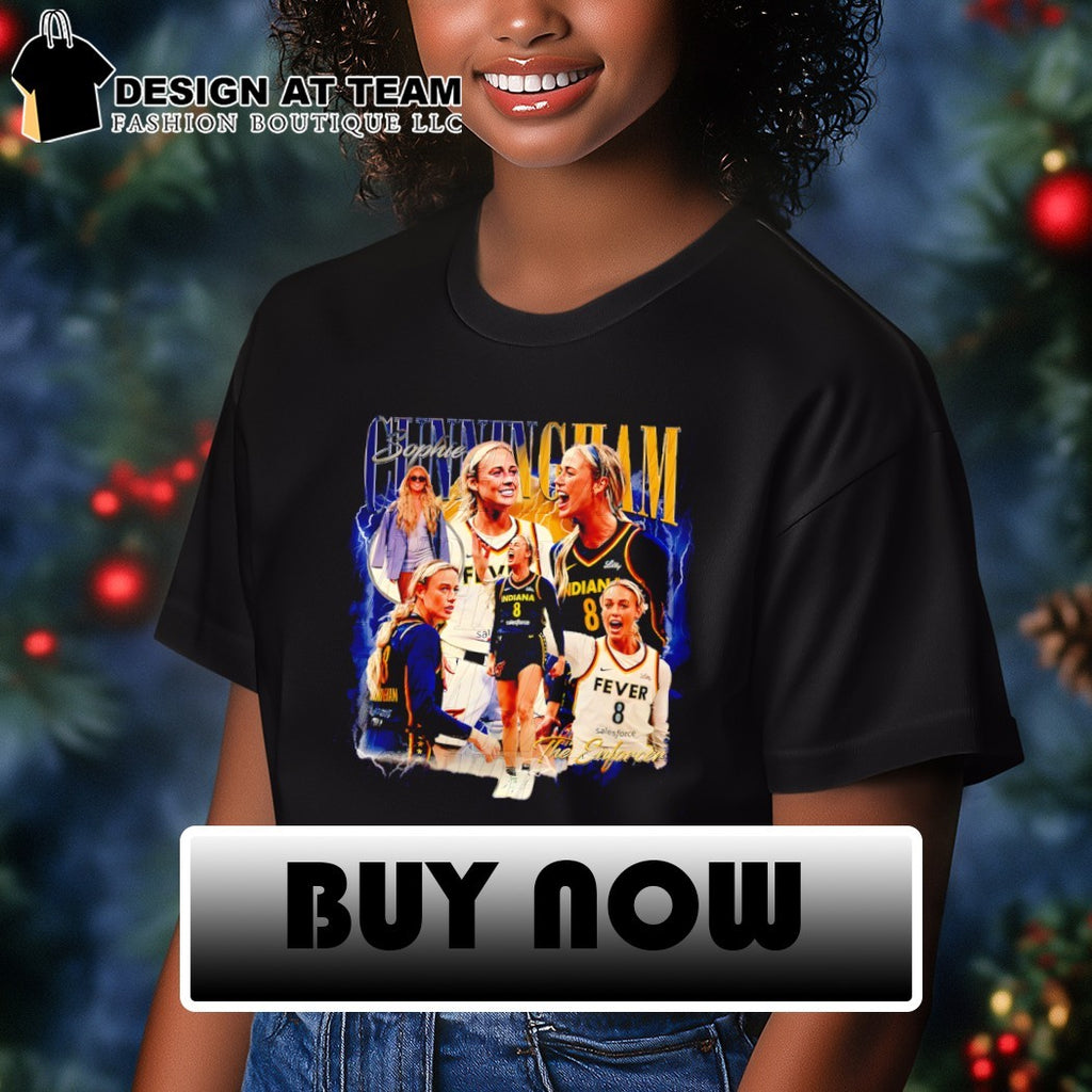 Sophie Cunningham 8 Indiana Fever WNBA Basketball player graphic shirt