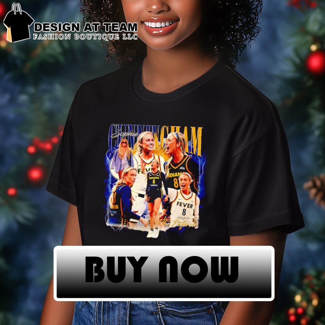 Sophie Cunningham 8 Indiana Fever WNBA Basketball player graphic shirt