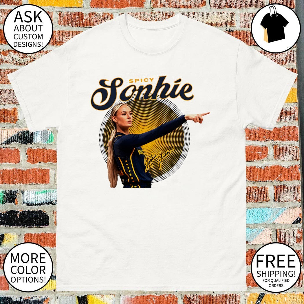 Sophie Cunningham 8 point Spicy Sonhie Indiana Fever Basketball WNBA 2026 shirt