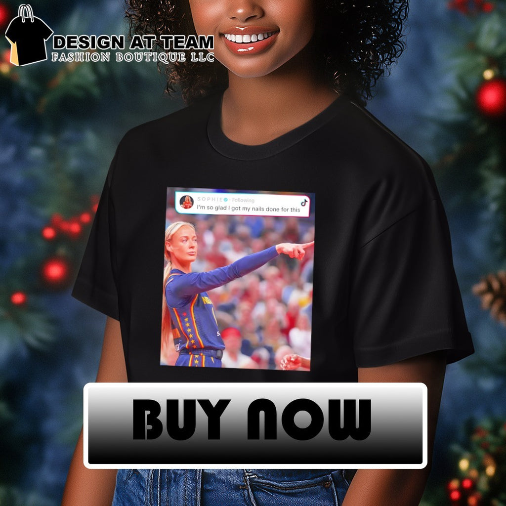 Sophie Cunningham Indiana Fever Basketball Point God I’m so glad I got my nails done for this 2026 shirt