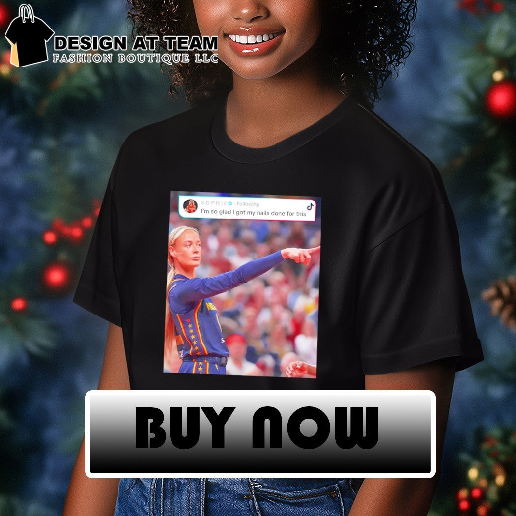 Sophie Cunningham Indiana Fever Basketball Point God I’m so glad I got my nails done for this 2026 shirt