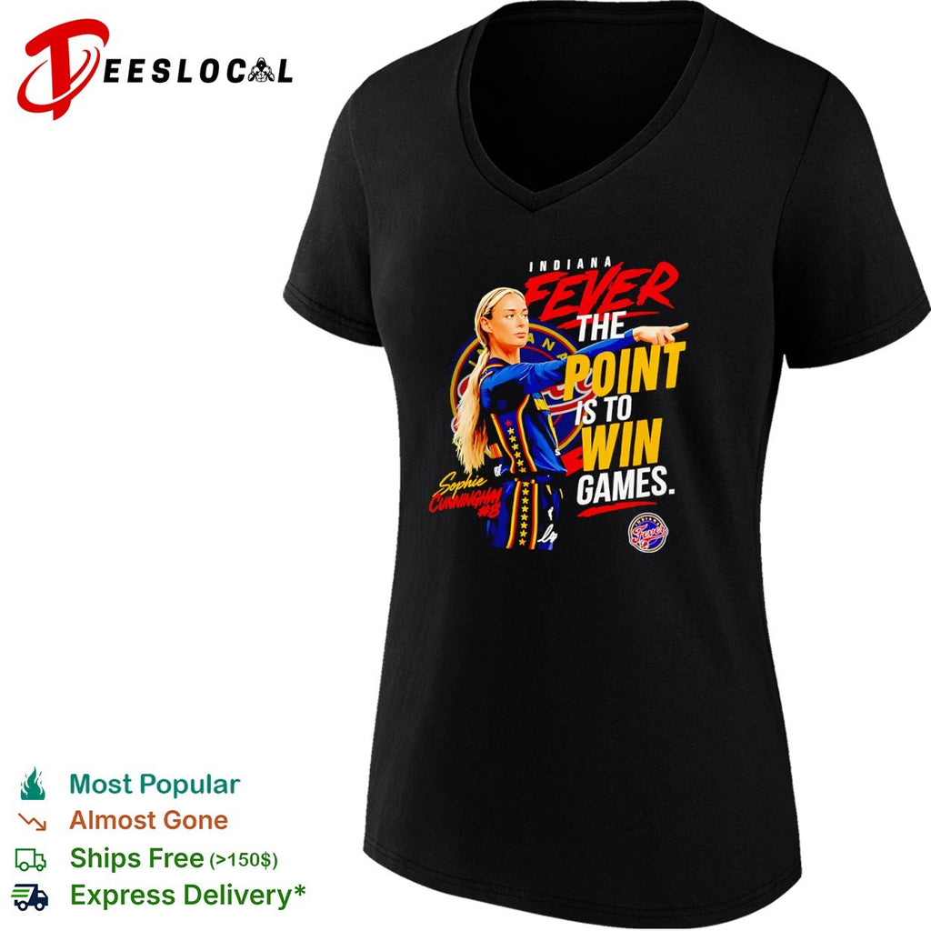 Sophie Cunningham Indiana Fever The point is to win games WNBA basketball shirt