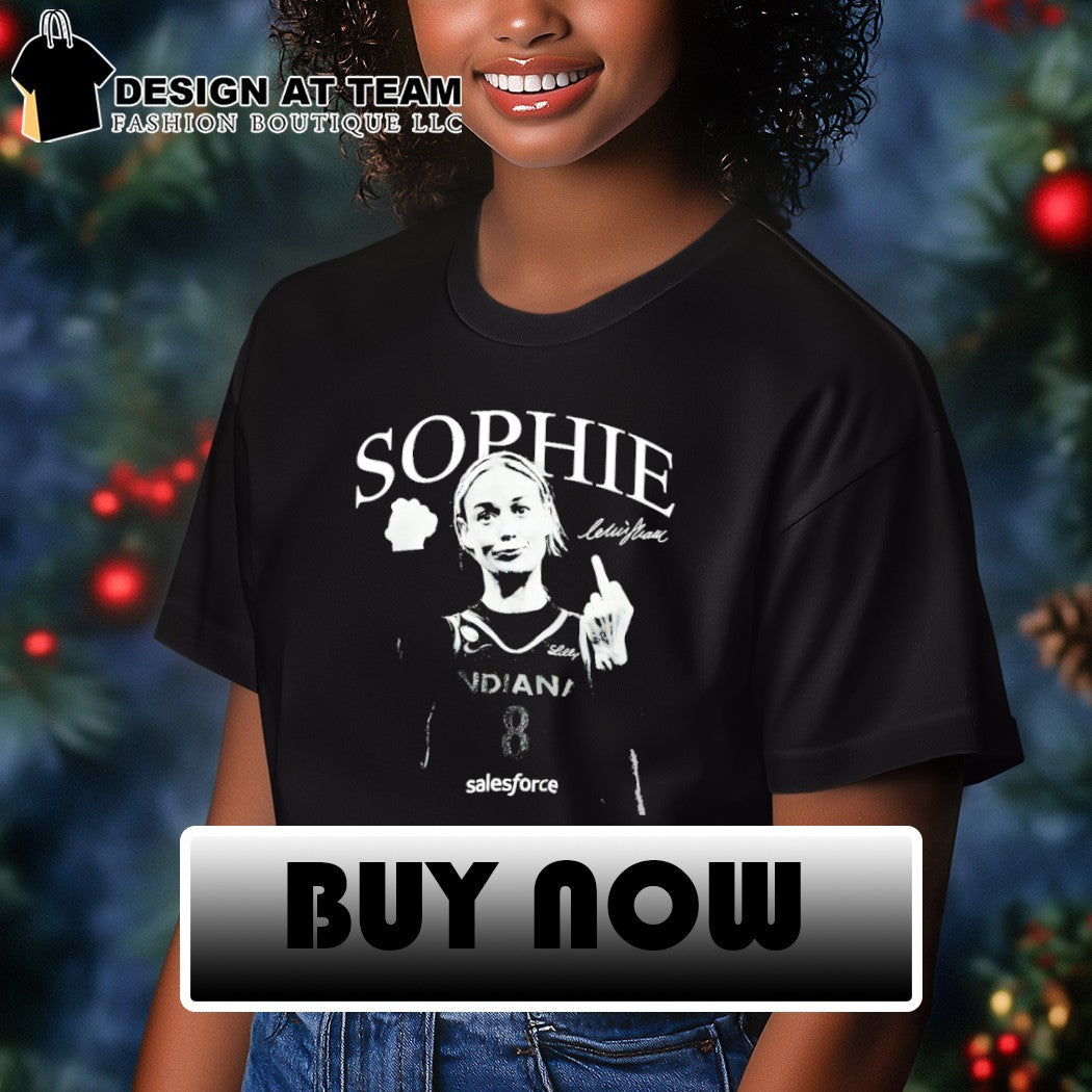 Sophie Cunningham No 8 middle finger Indiana Fever Basketball WNBA signature shirt