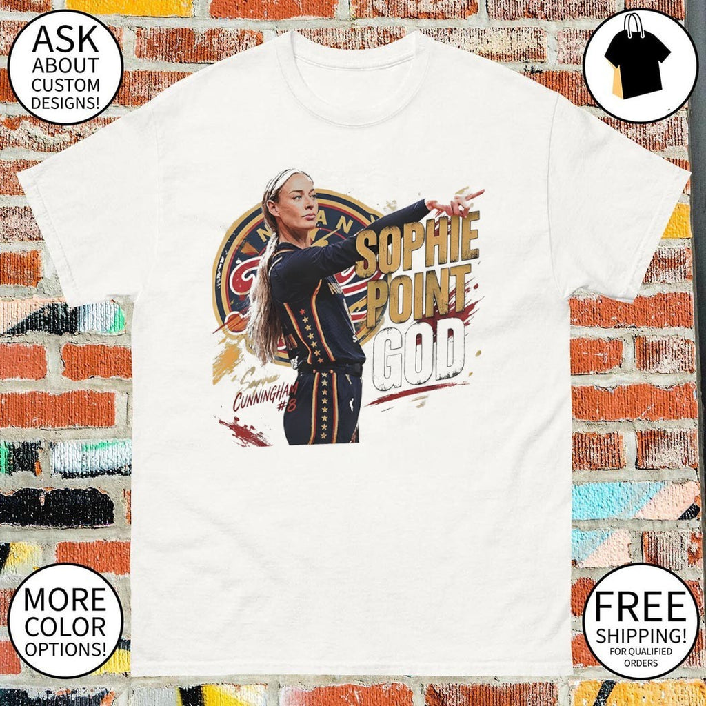 Sophie Cunningham Point God Indiana Fever WNBA Basketball shirt
