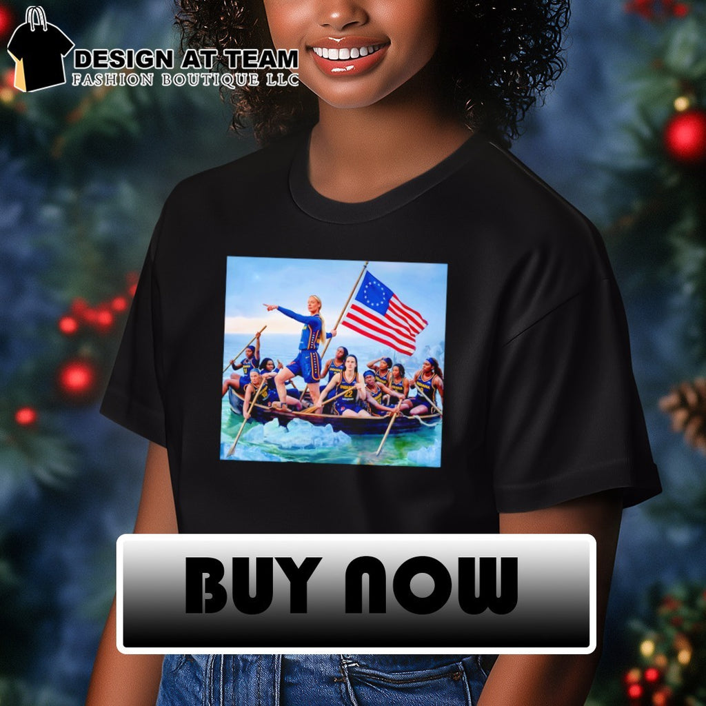Sophie Cunningham Pointing Indiana Fever Washington Crossing the Delaware 4th of July shirt