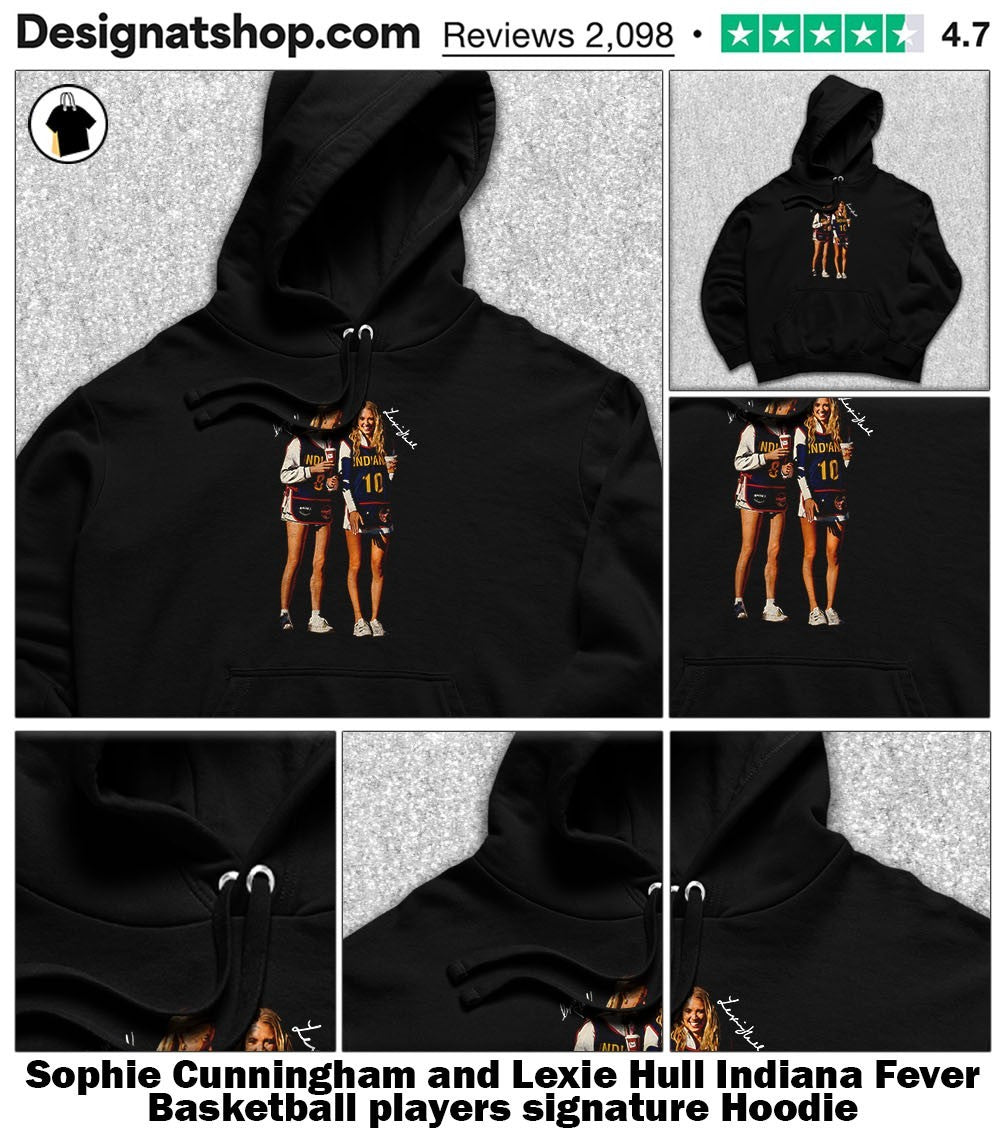 Sophie Cunningham and Lexie Hull Indiana Fever Basketball players signature shirt