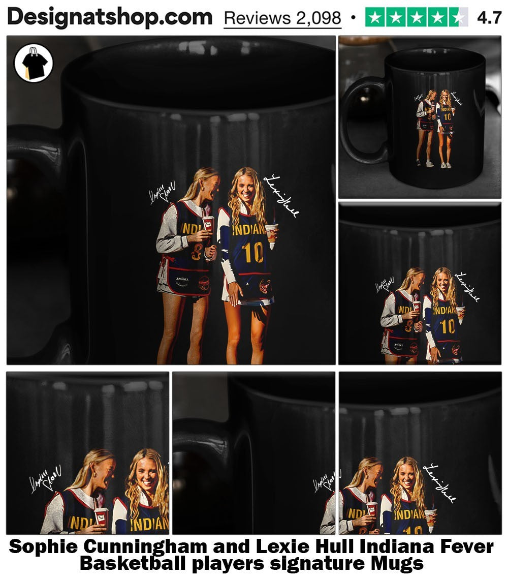 Sophie Cunningham and Lexie Hull Indiana Fever Basketball players signature shirt