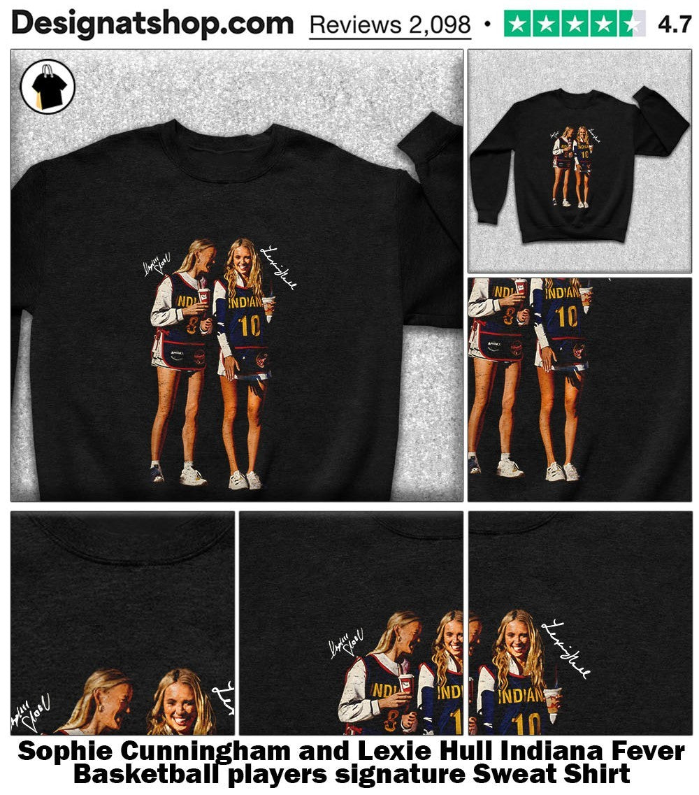 Sophie Cunningham and Lexie Hull Indiana Fever Basketball players signature shirt