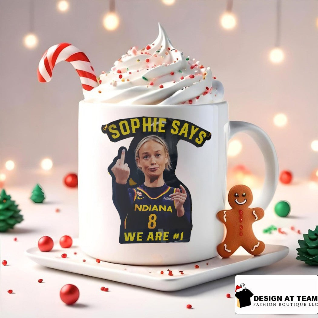 Sophie Cunningham middle finger Indiana Fever Sophie Says we are #1 funny shirt