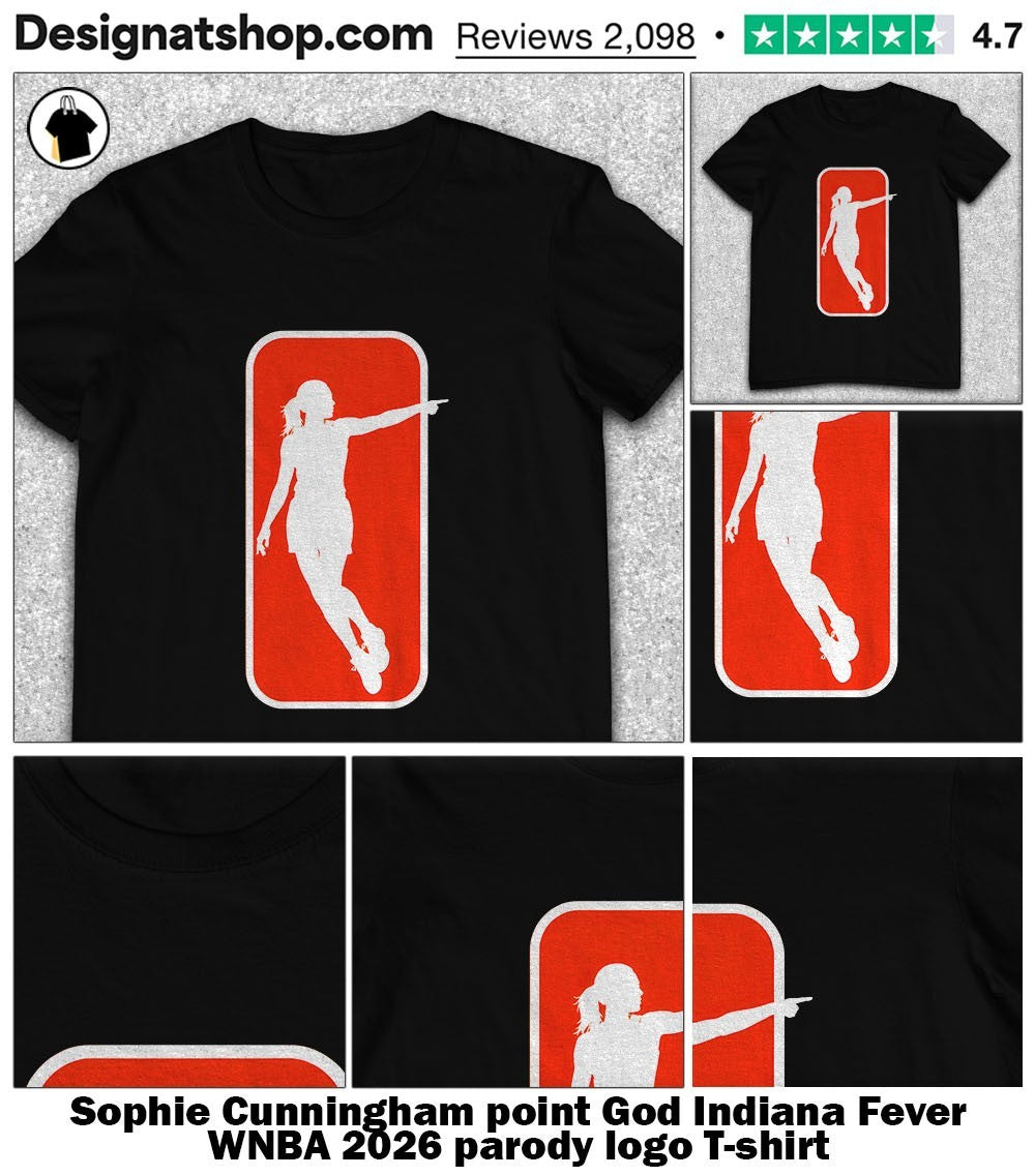 Sophie Cunningham point God Indiana Fever WNBA 2026 parody logo shirt