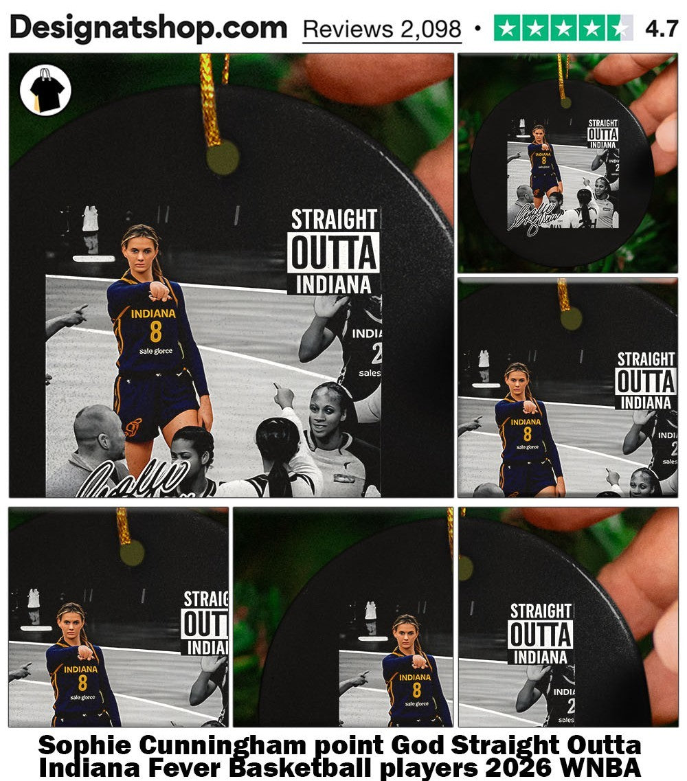 Sophie Cunningham point God Straight Outta Indiana Fever Basketball players 2026 WNBA signature shirt
