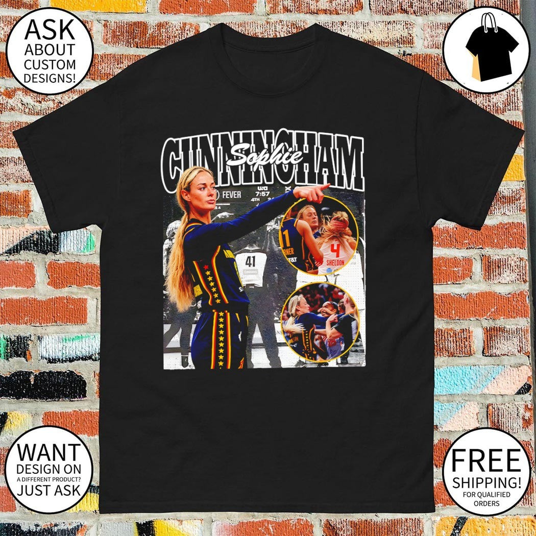 Sophie Cunningham point Indiana Fever Basketball WNBA 2026 graphic vintage shirt